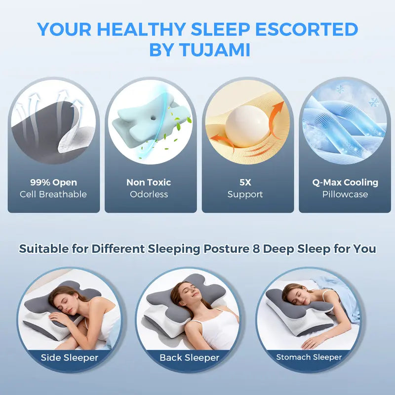Ergonomic Memory Neck Pillow